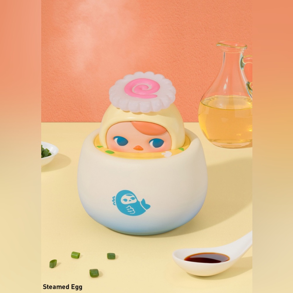 New in Box Pop Mart Pucky Egg Beanie Series Steamed Egg